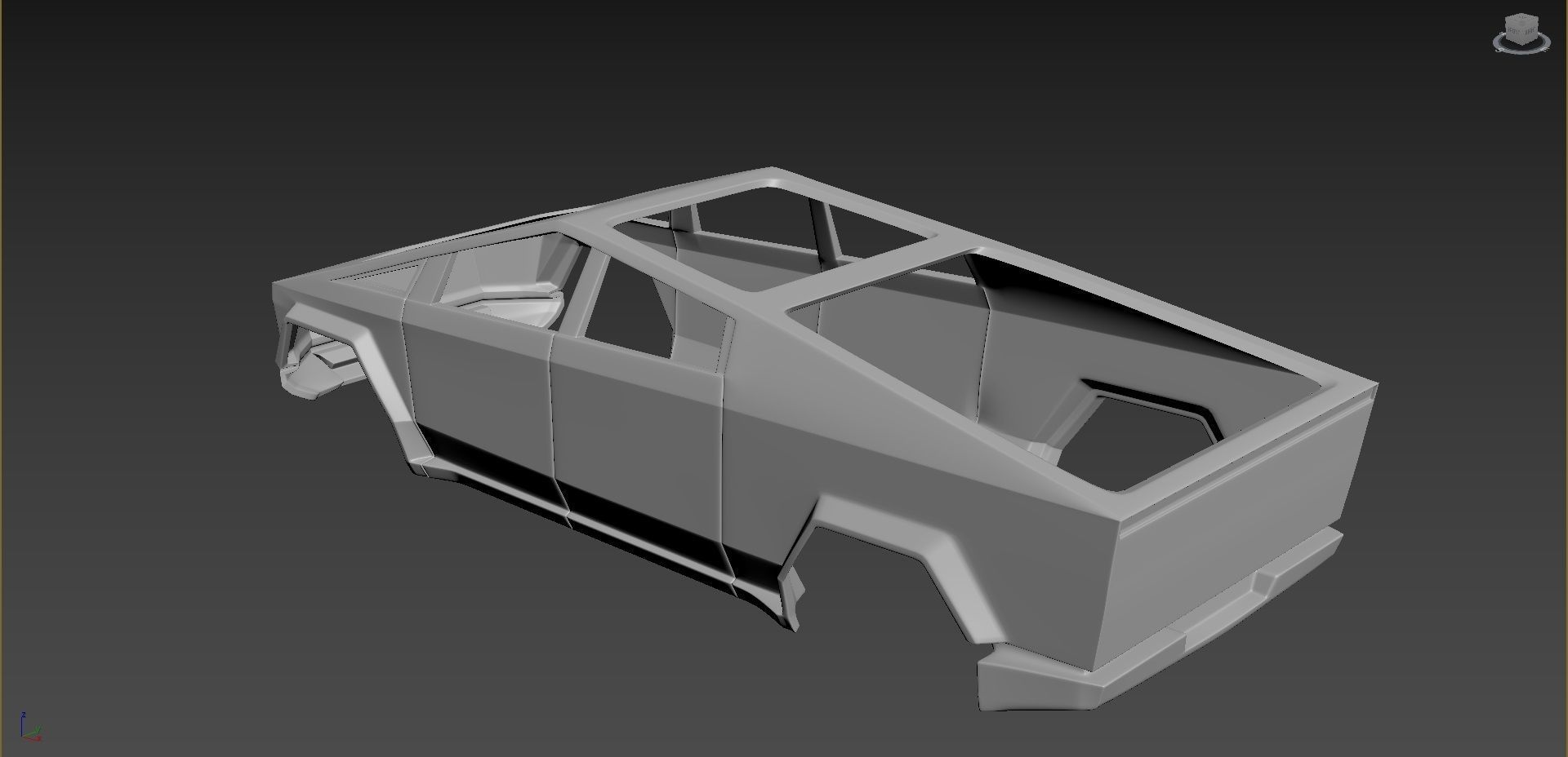 Tesla CyberTruck 3D print model_3