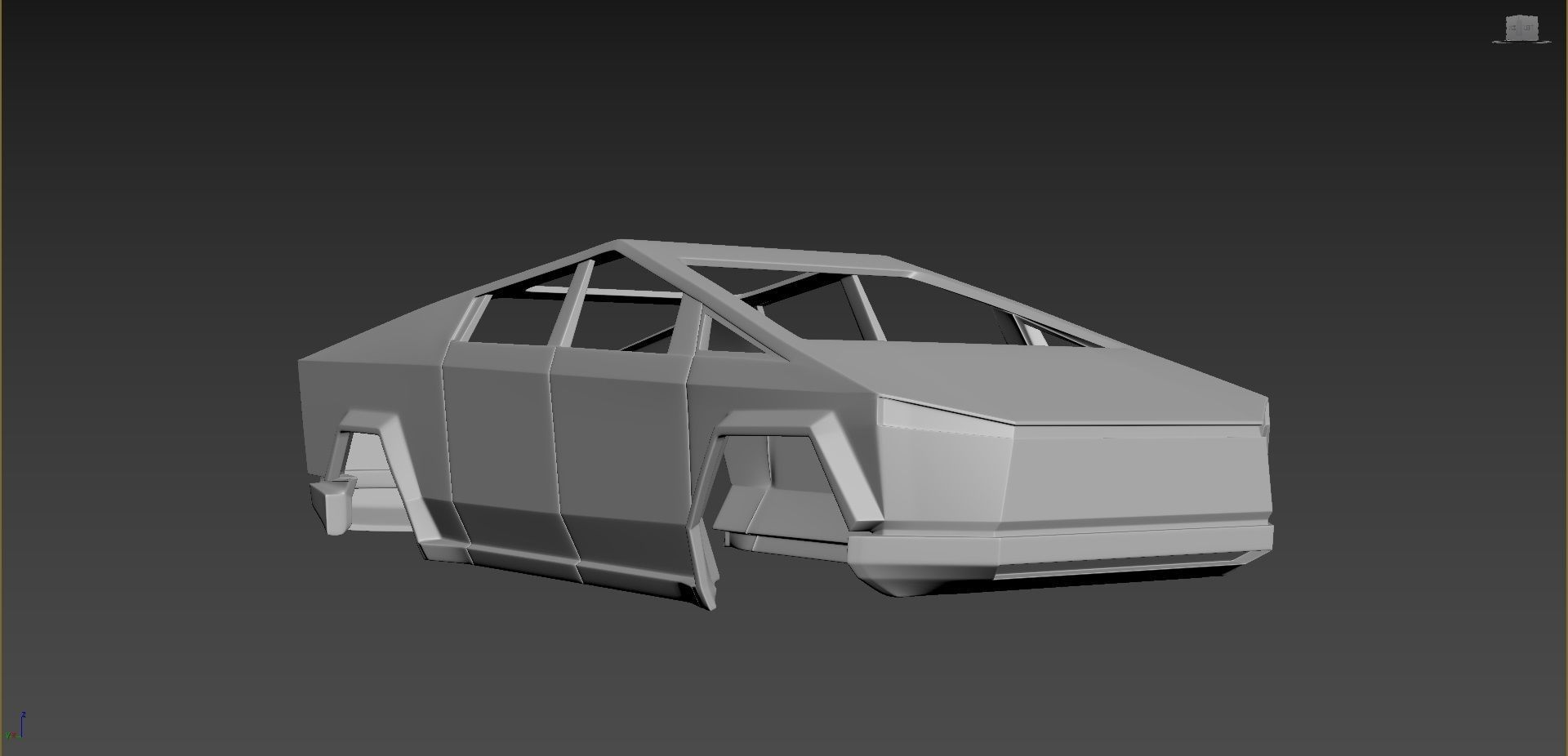 Tesla CyberTruck 3D print model_6