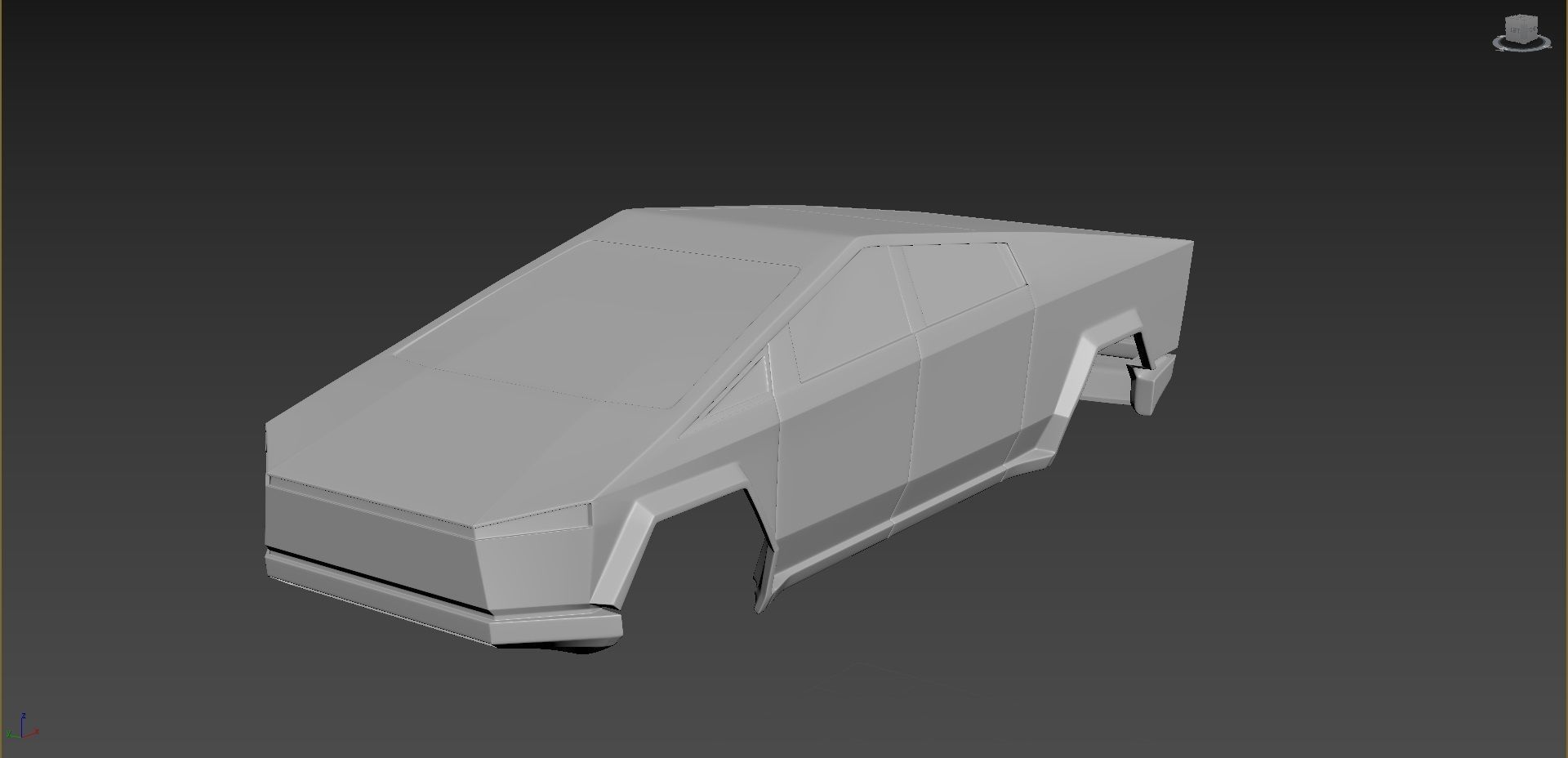Tesla CyberTruck 3D print model_1