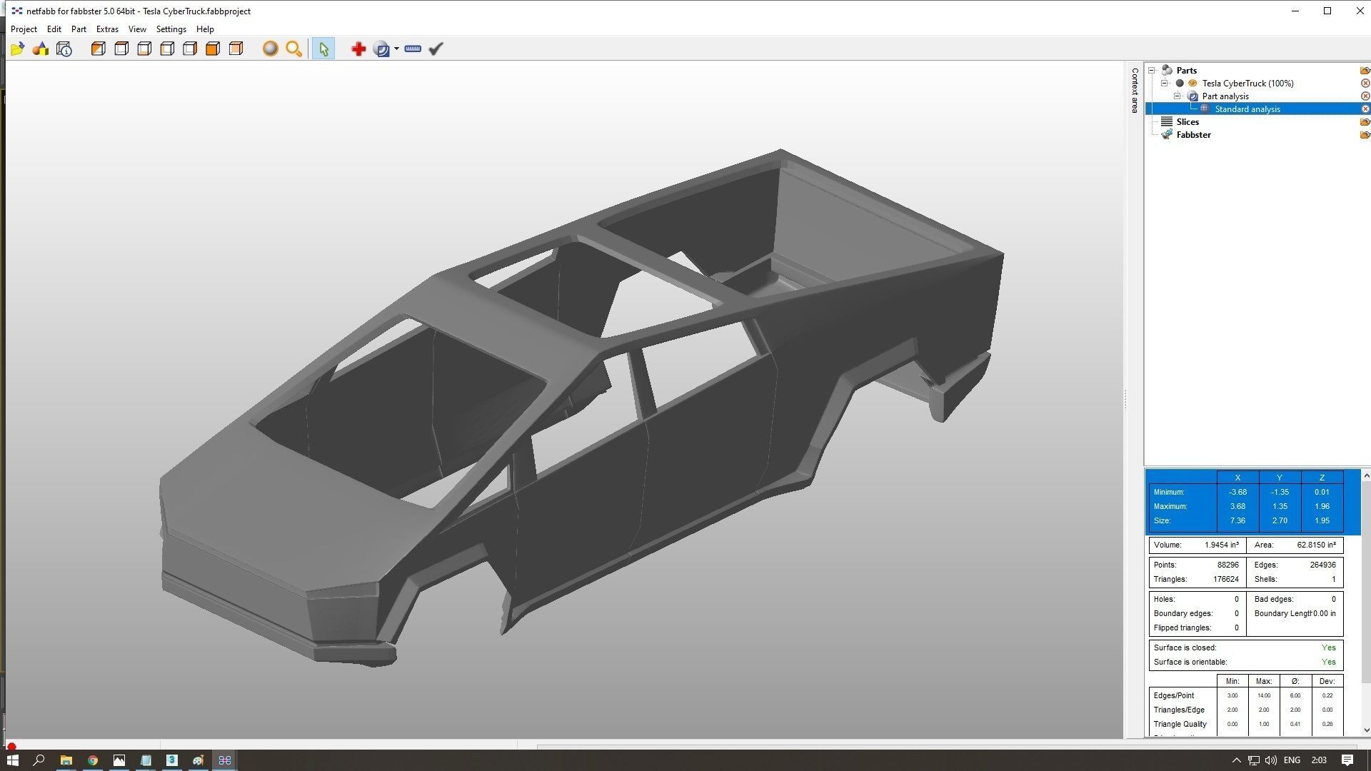 Tesla CyberTruck 3D print model_13