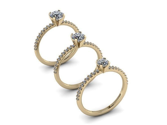 Jewelry Rings NINE RINGS 012 3D print model