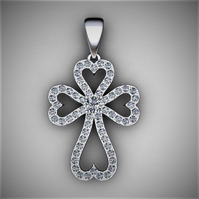 Jewelry 3D Printing Models Crosses 3D print model_2