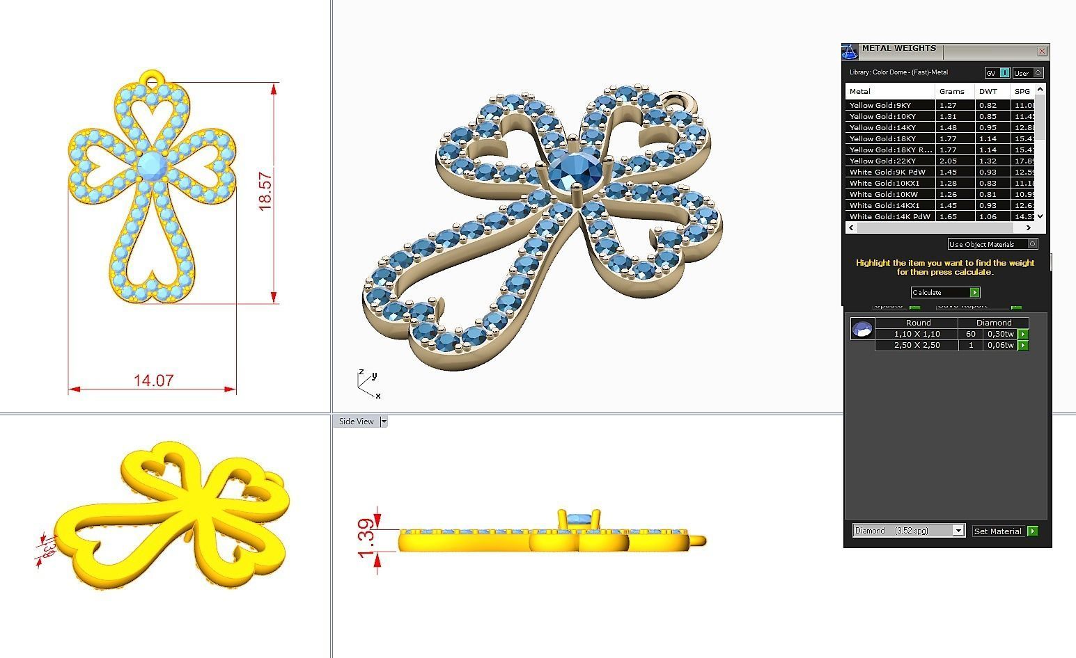 Jewelry 3D Printing Models Crosses 3D print model_6
