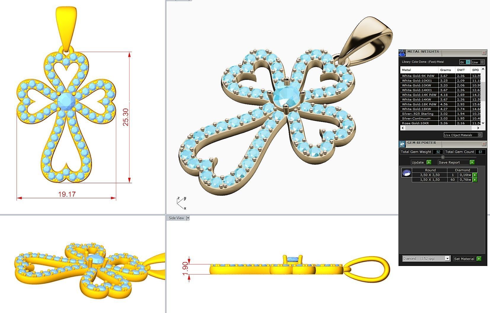 Jewelry 3D Printing Models Crosses 3D print model_4