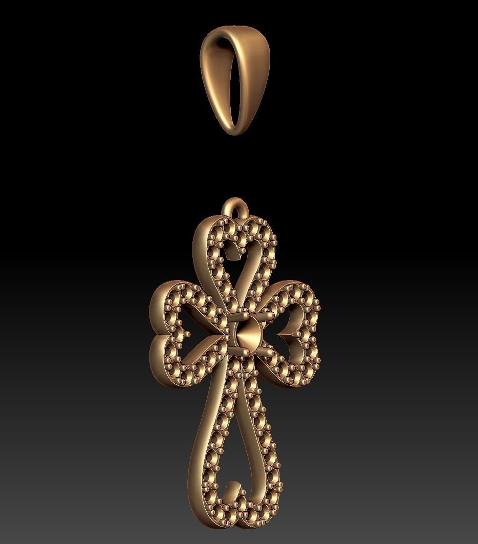 Jewelry 3D Printing Models Crosses 3D print model_9