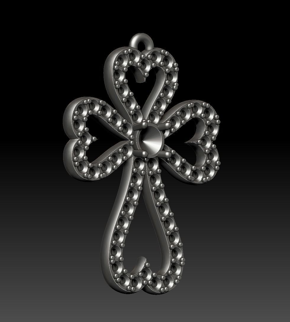 Jewelry 3D Printing Models Crosses 3D print model_13