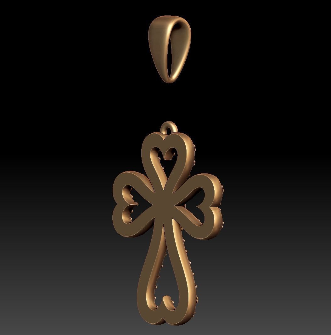 Jewelry 3D Printing Models Crosses 3D print model_11
