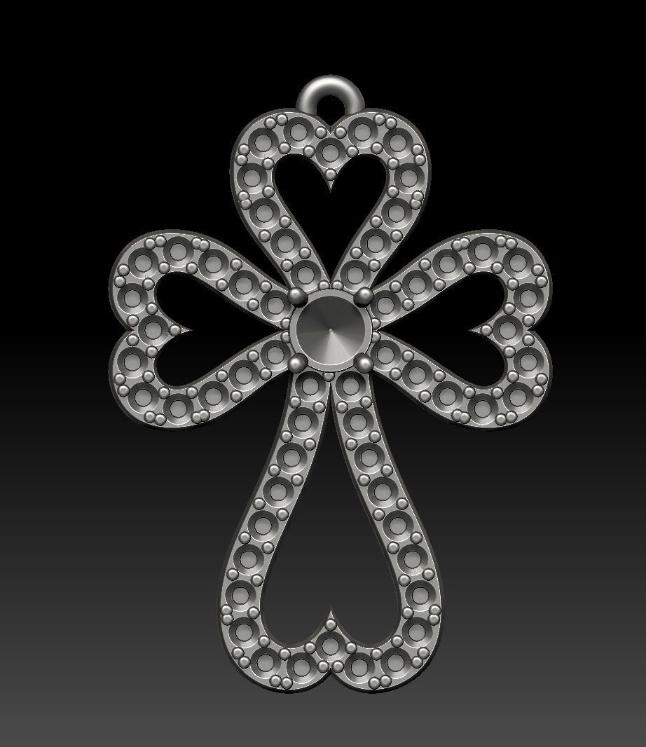 Jewelry 3D Printing Models Crosses 3D print model_14