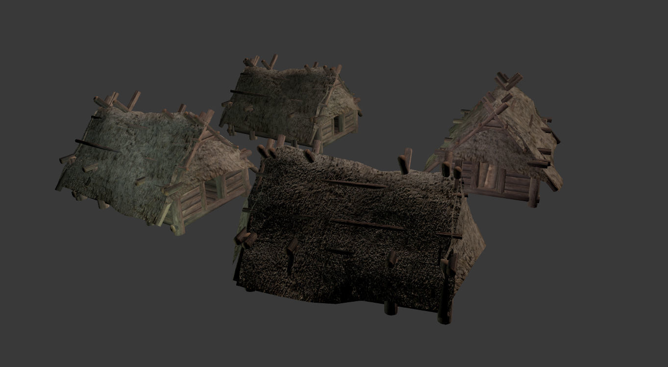 Next Gen AAA Wooden Hut - Enterable Low-poly 3D model_3