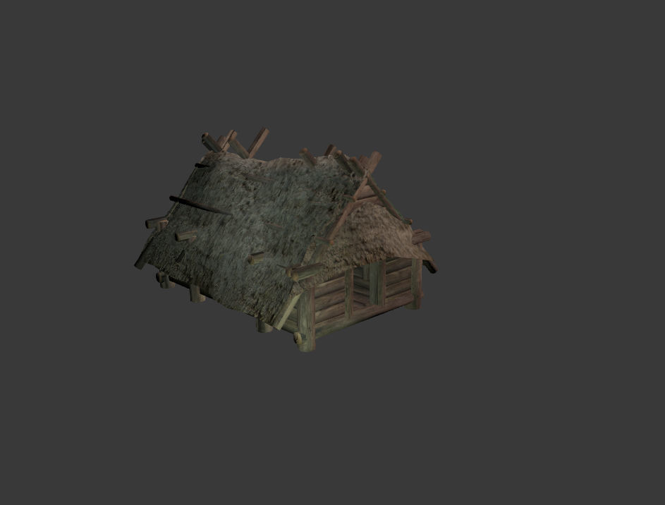 Next Gen AAA Wooden Hut - Enterable Low-poly 3D model_2