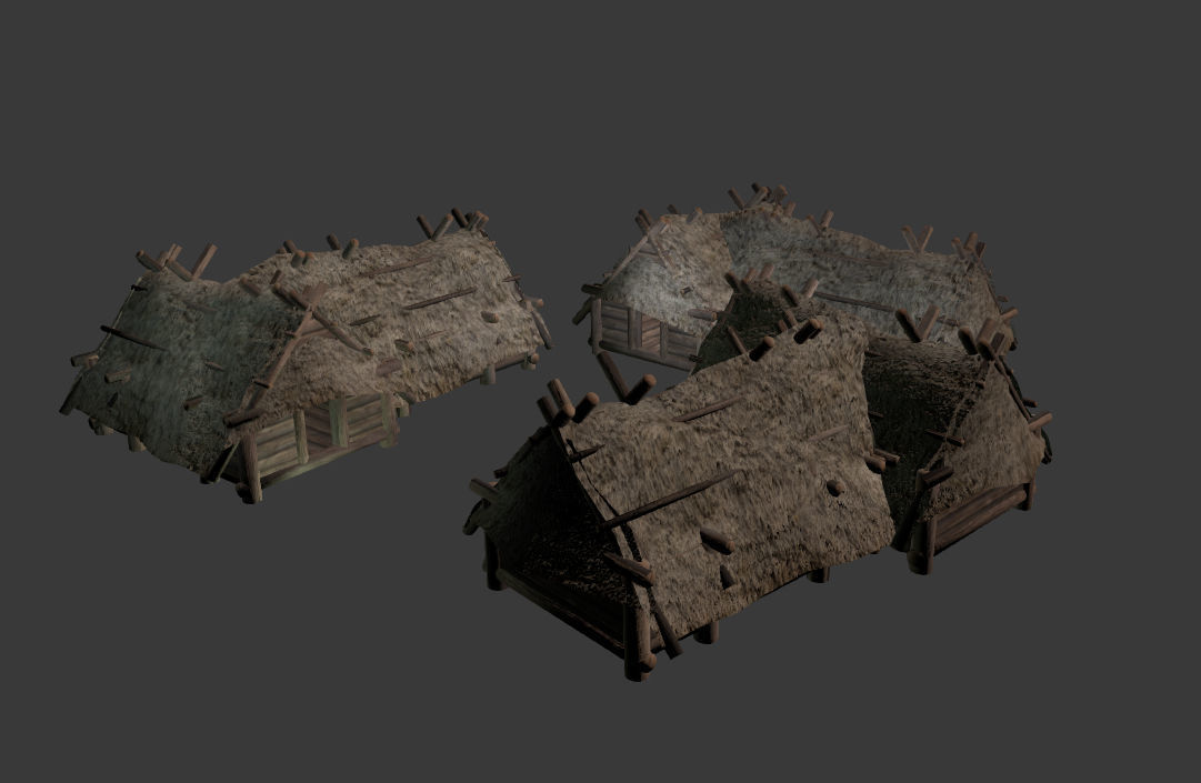  Next Gen AAA Big Wooden Hut - Enterable Low-poly 3D model_3