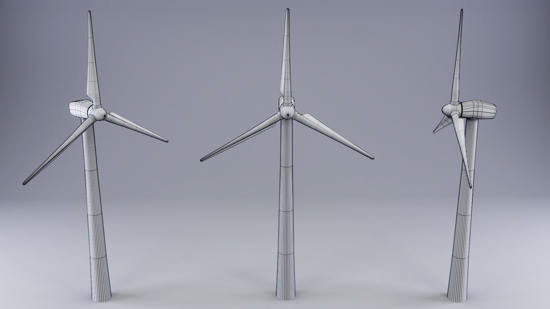 Wind Turbine 3D model_1
