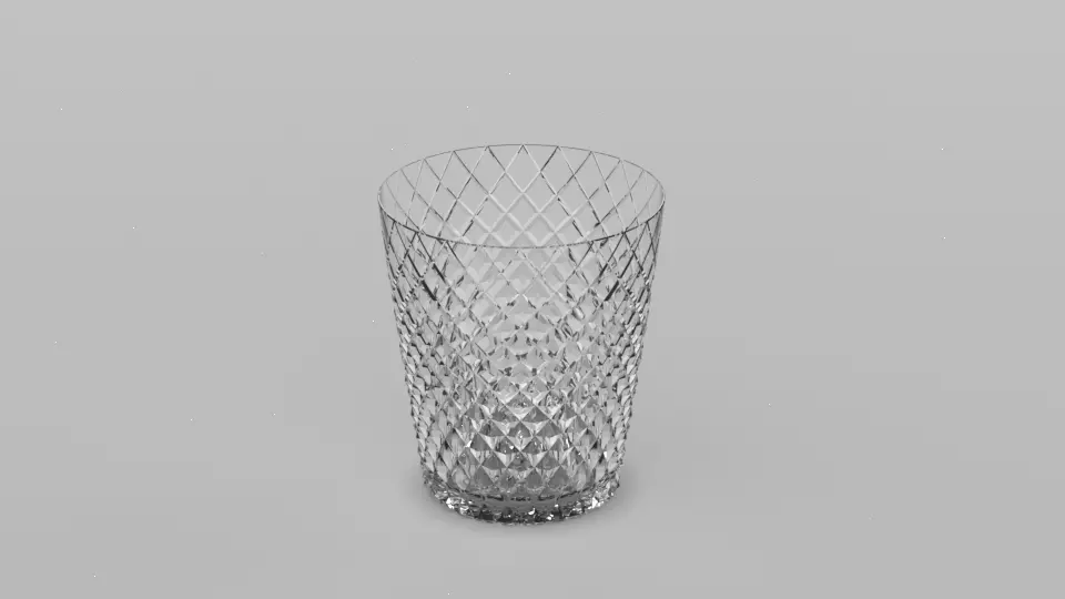 Japanese traditional glass cup 3D print model