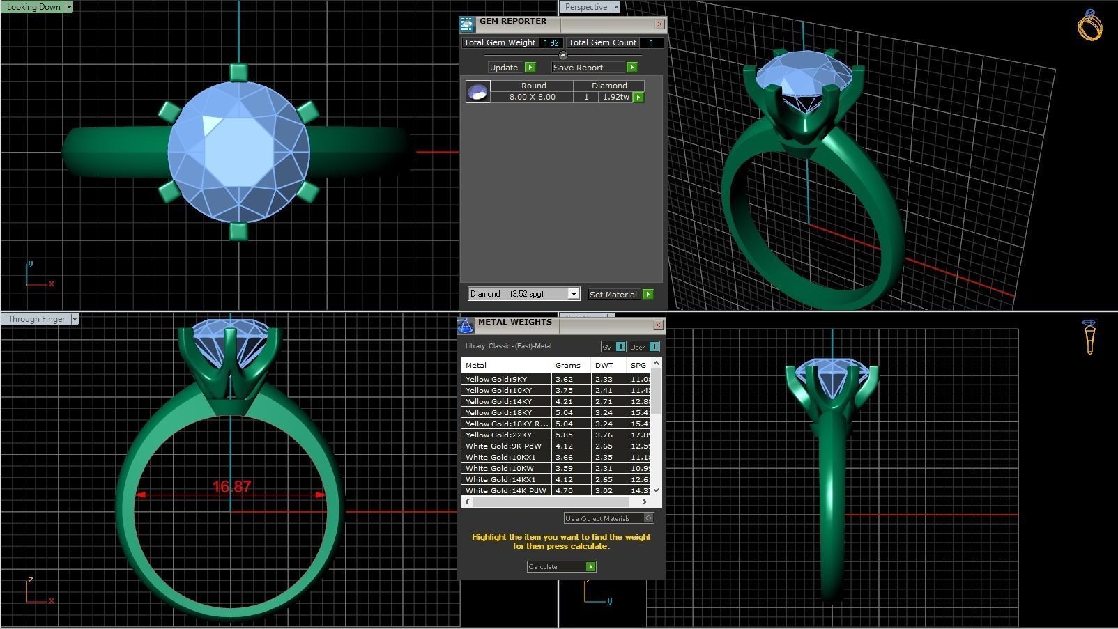 tiffany rings 8 3D print model_2