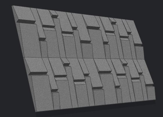 3d wall panel  3D model_1