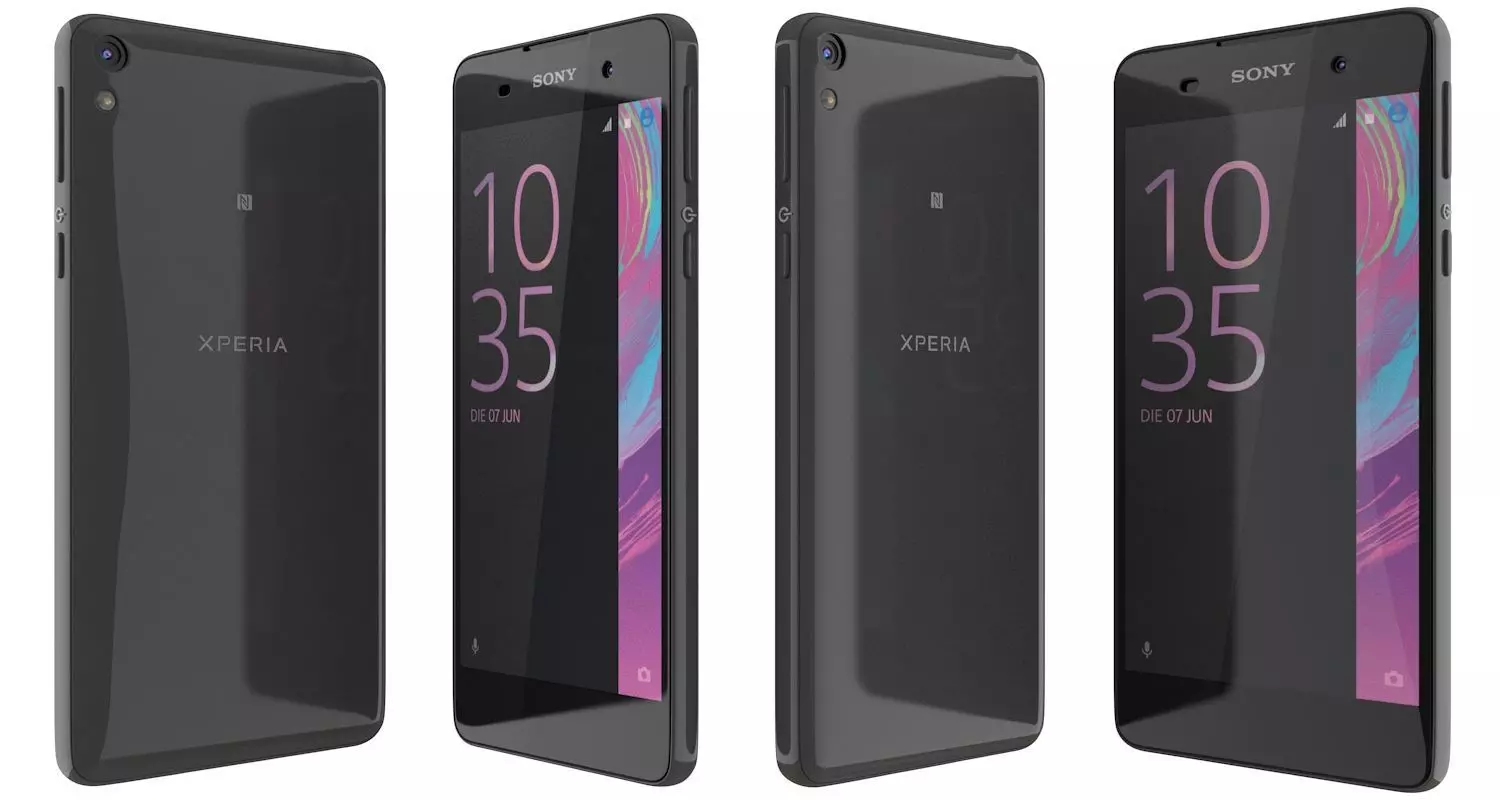 Sony Xperia E5 black 3D model_0