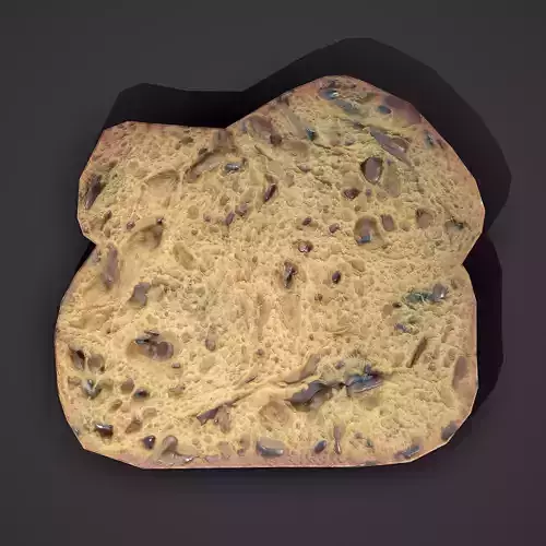 Slice of Bread Free low-poly 3D model
