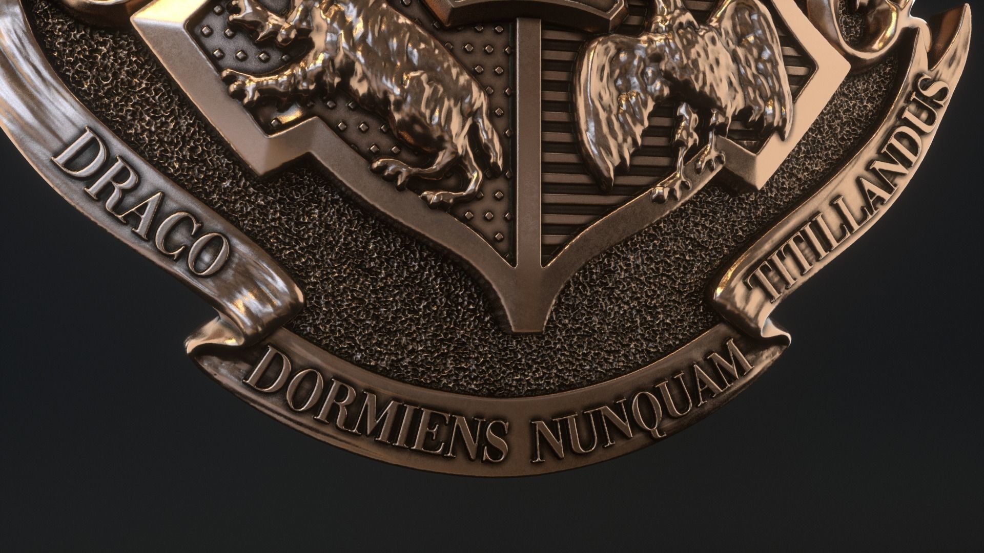 Hogwarts Crest 3D print model_6
