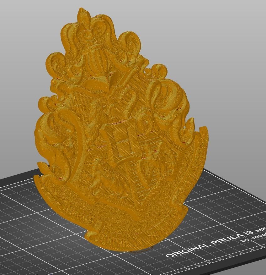 Hogwarts Crest 3D print model_8