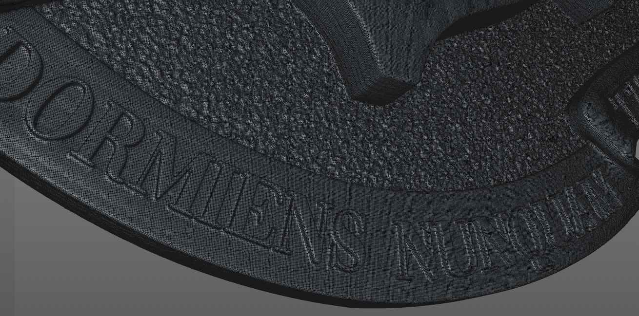 Hogwarts Crest 3D print model_16