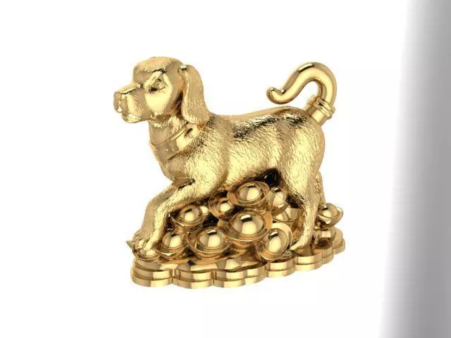 the dog chinese zodiac figurine 3D print model_0