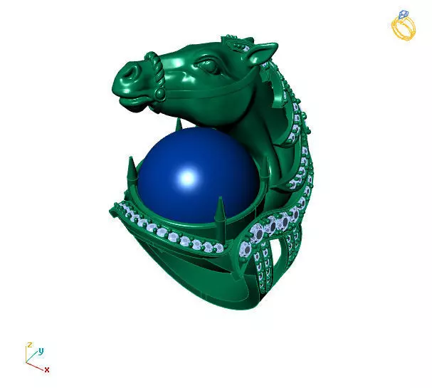 horse ring 3D print model