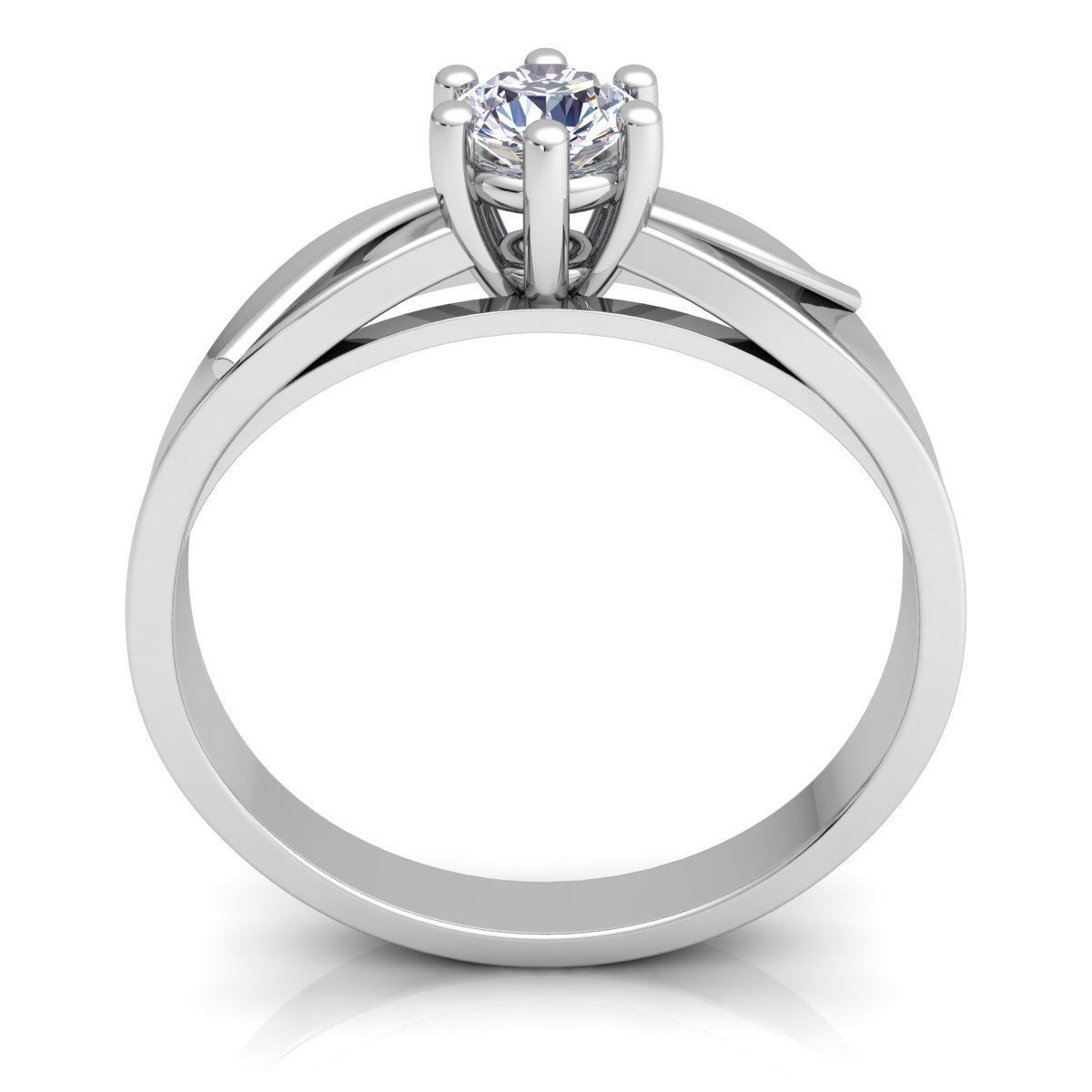 Woman Diamond Ring  3D print model_5