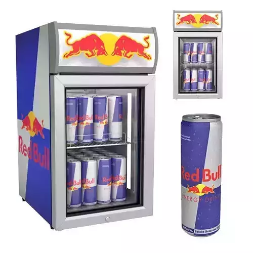 RedBull Fridge 3D model
