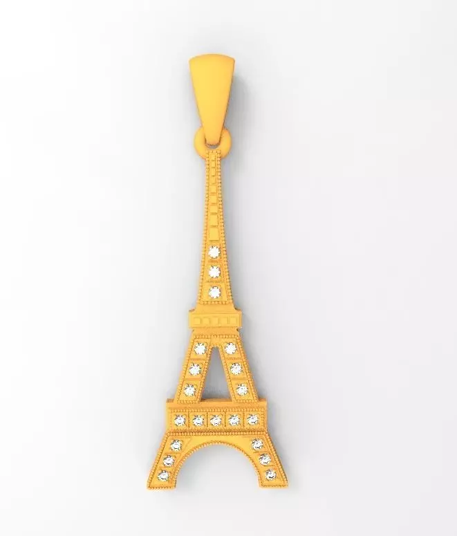 Eiffel tower 3D print model_0