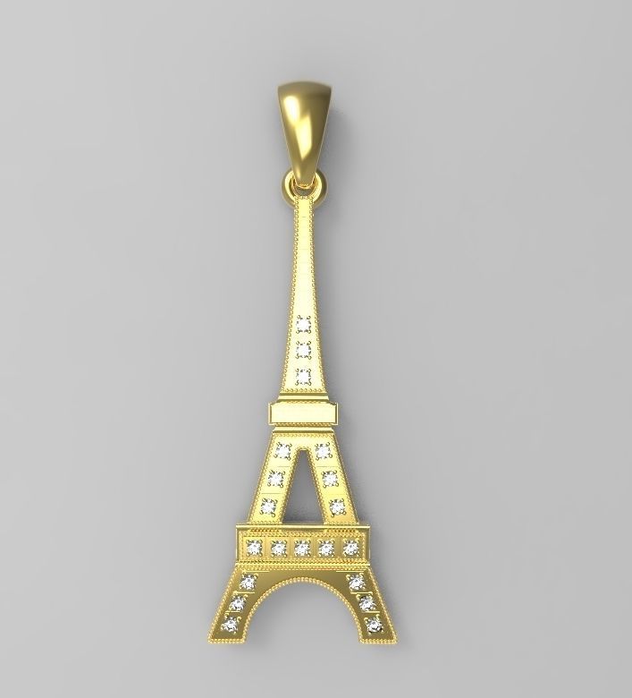 Eiffel tower 3D print model_3