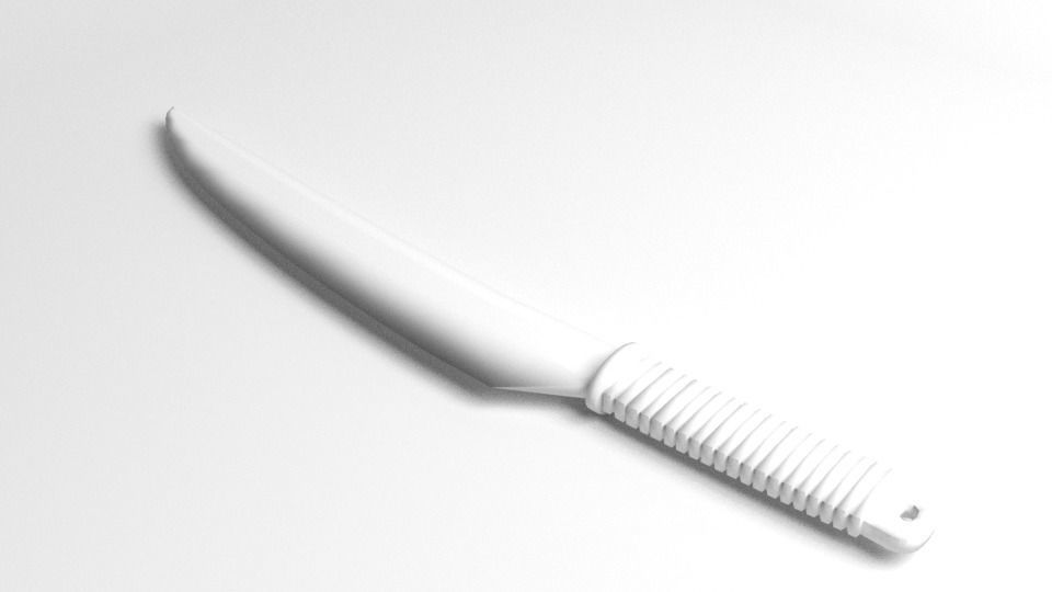 Machete 2 knife 3D model_4