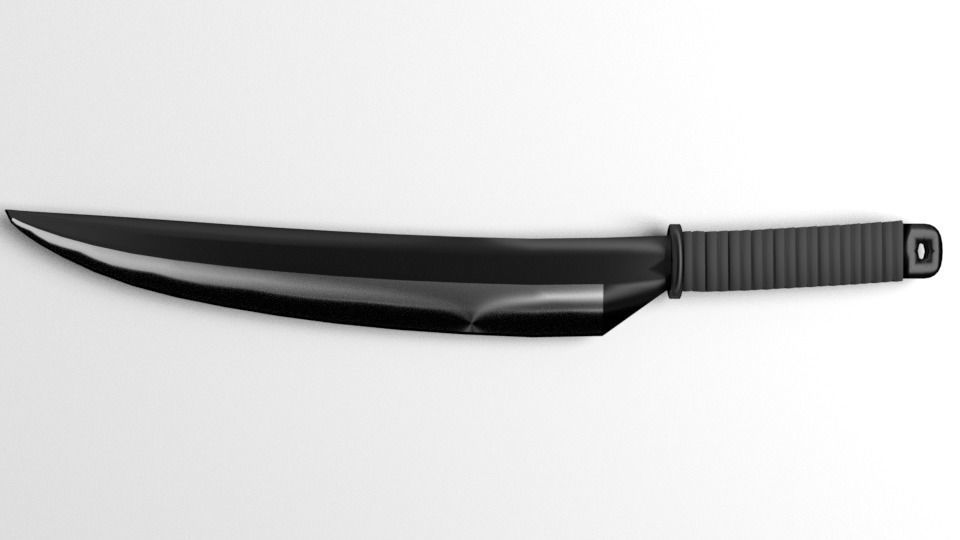 Machete 2 knife 3D model_2