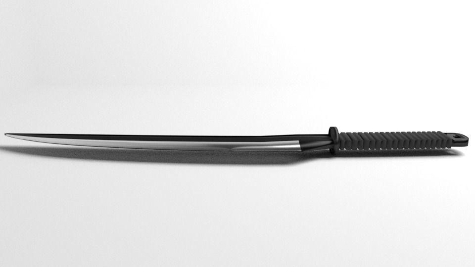 Machete 2 knife 3D model_1