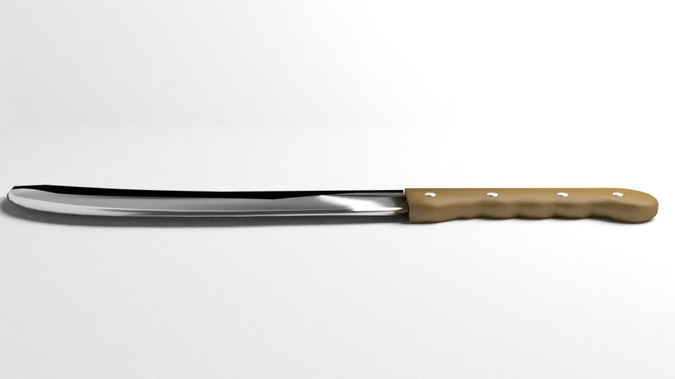 Machete 3 knife 3D model_1