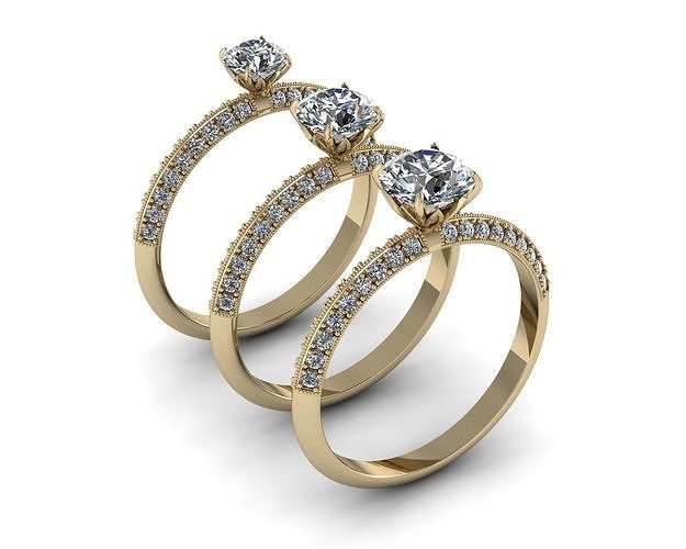 Jewelry Rings NINE RINGS 014 3D print model