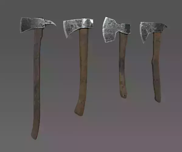 Next Gen AAA Axe Set - game ready