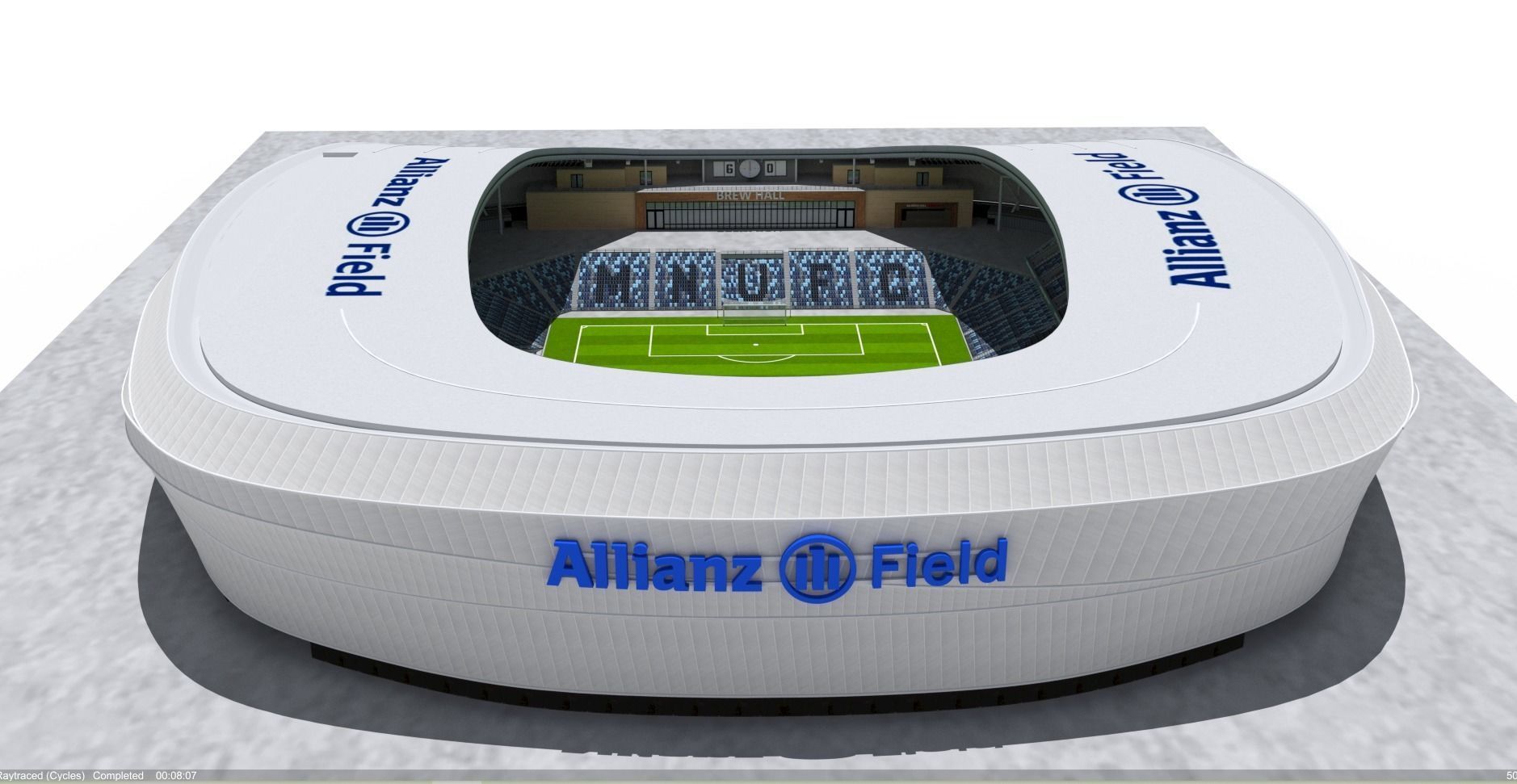 Allianz Field Stadium Low-poly 3D model_8