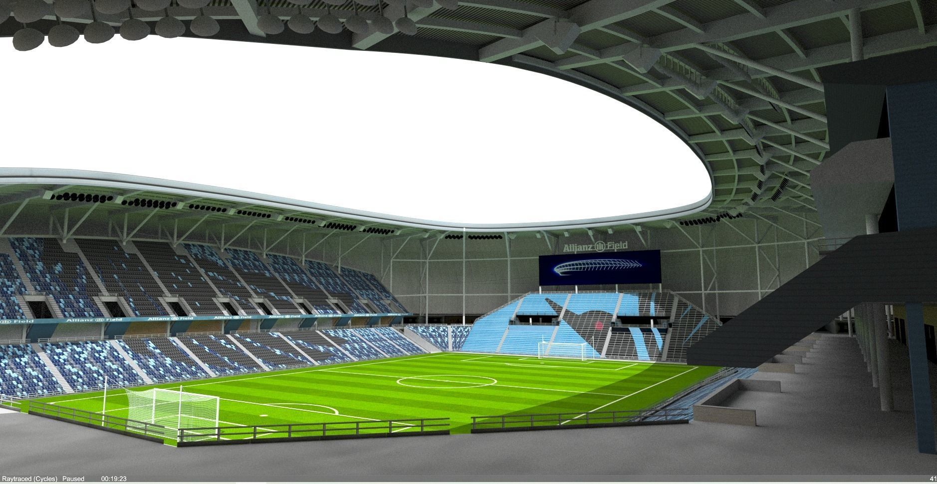 Allianz Field Stadium Low-poly 3D model_1
