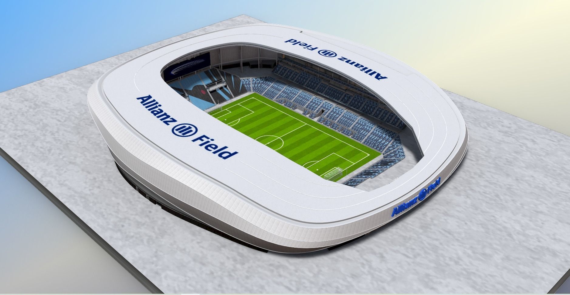 Allianz Field Stadium Low-poly 3D model_6