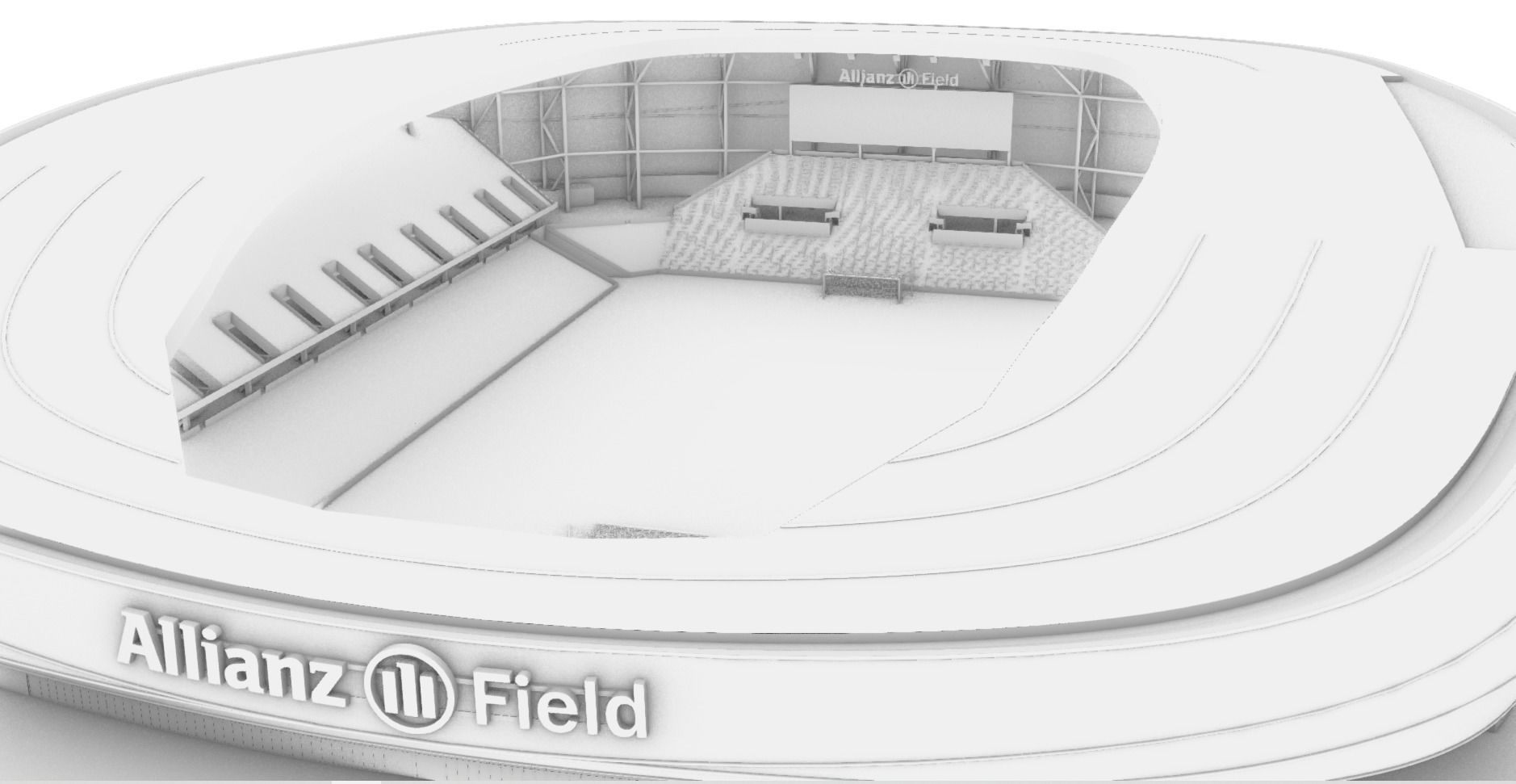 Allianz Field Stadium Low-poly 3D model_22