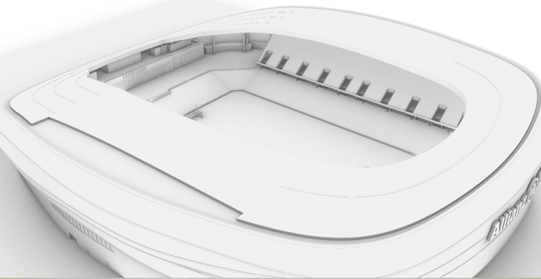 Allianz Field Stadium Low-poly 3D model_31