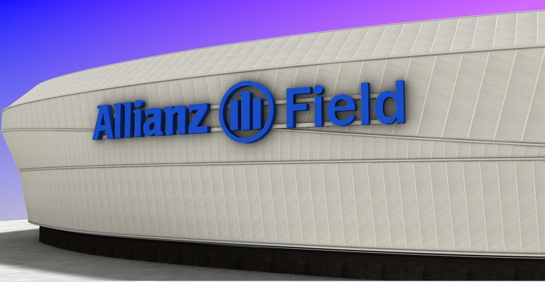 Allianz Field Stadium Low-poly 3D model_12