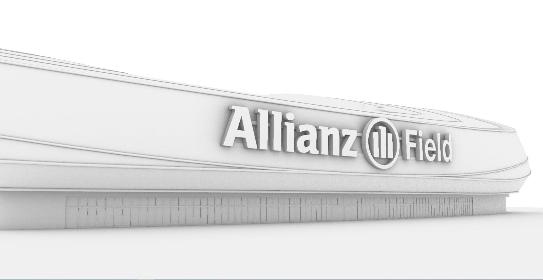 Allianz Field Stadium Low-poly 3D model_11