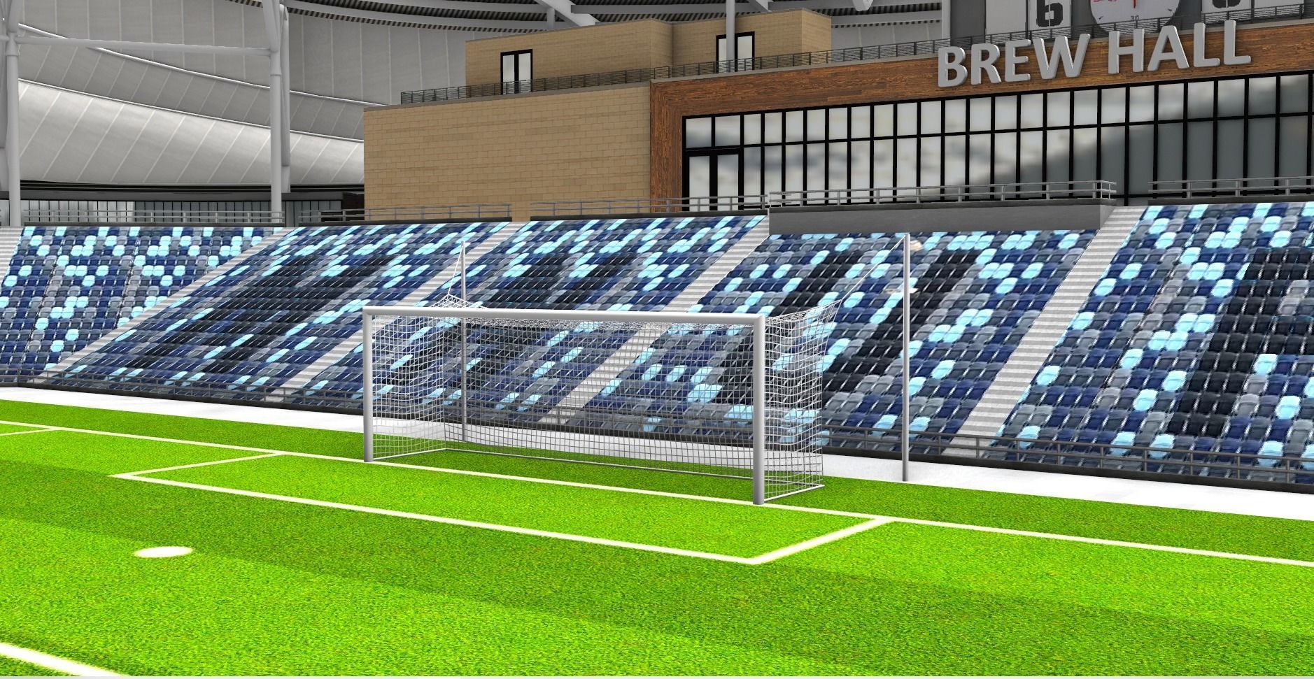 Allianz Field Stadium Low-poly 3D model_38