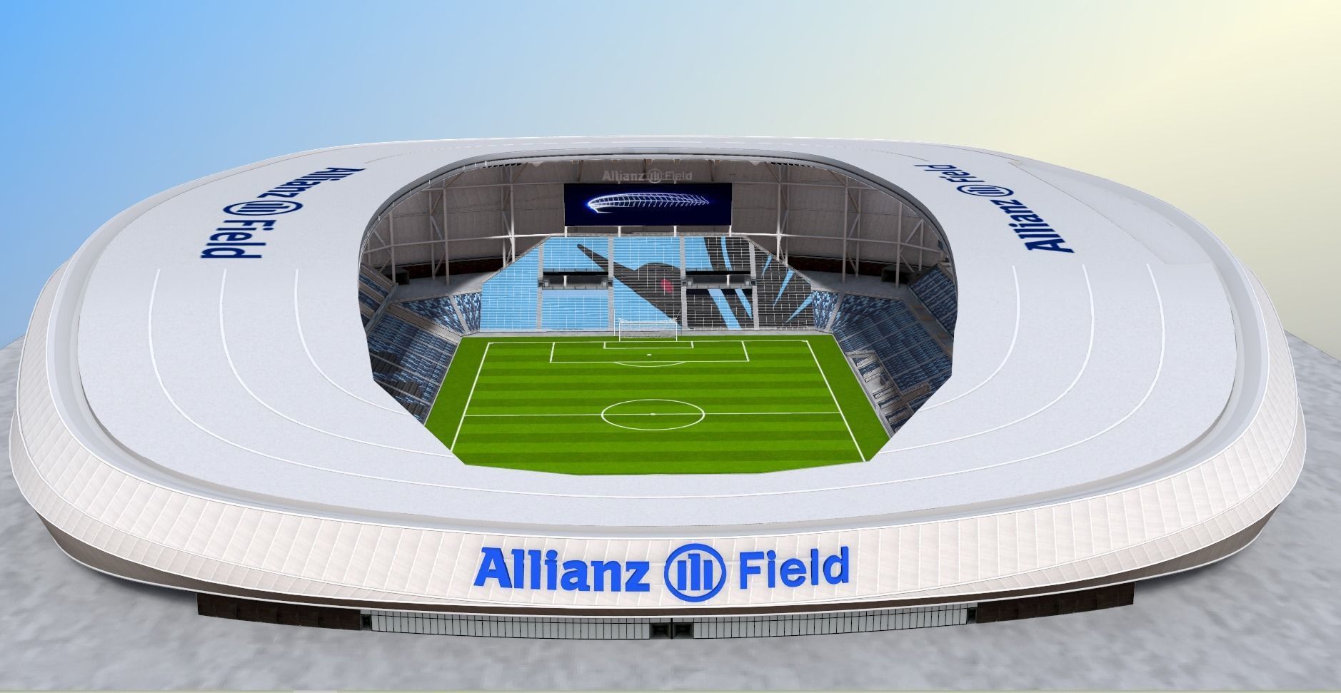 Allianz Field Stadium Low-poly 3D model_25