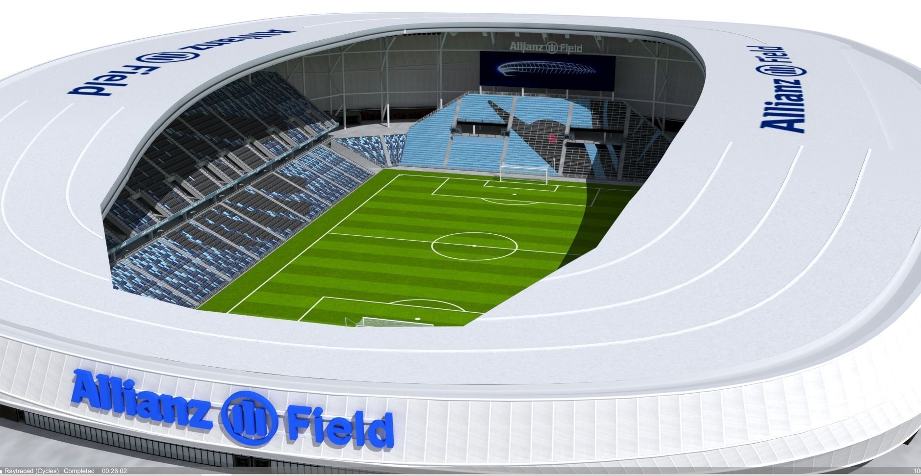 Allianz Field Stadium Low-poly 3D model_21