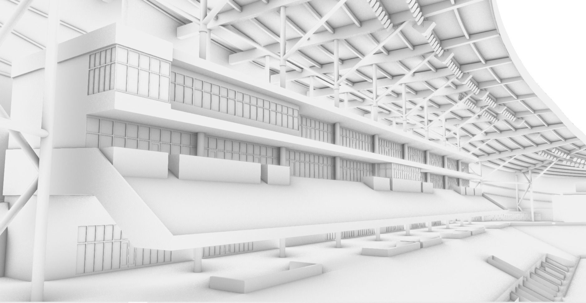 Allianz Field Stadium Low-poly 3D model_20