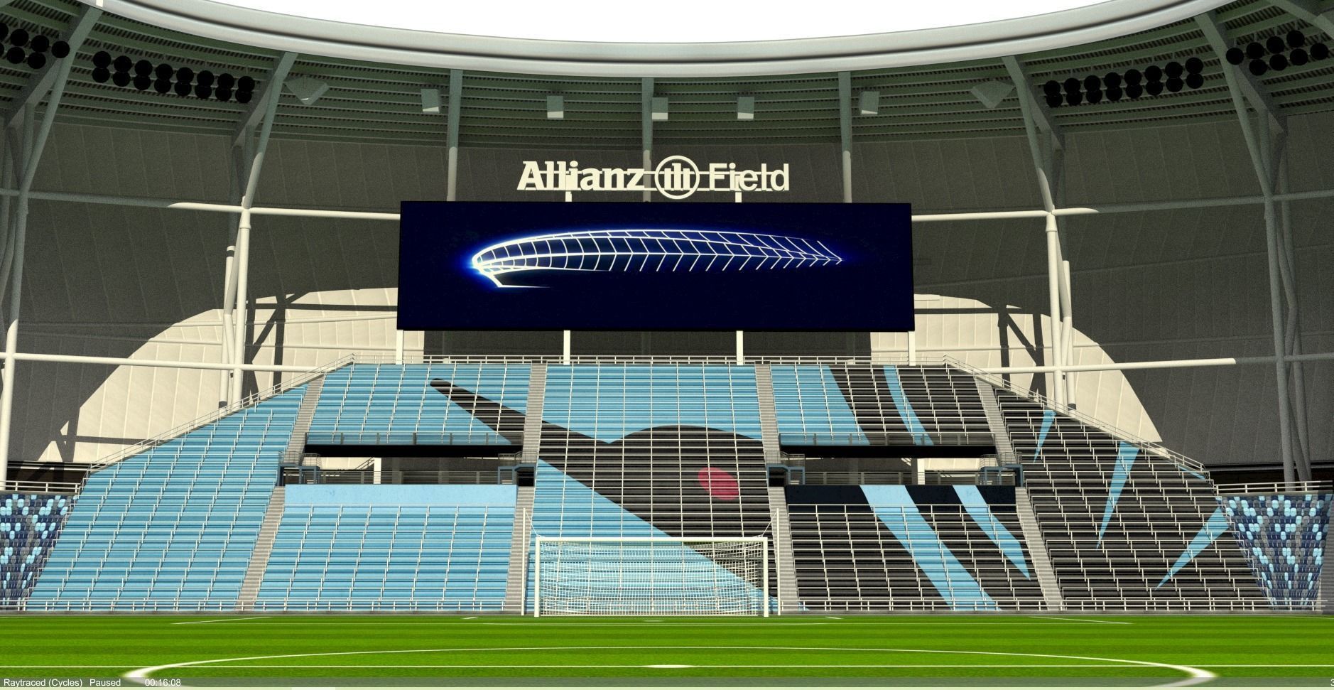 Allianz Field Stadium Low-poly 3D model_23