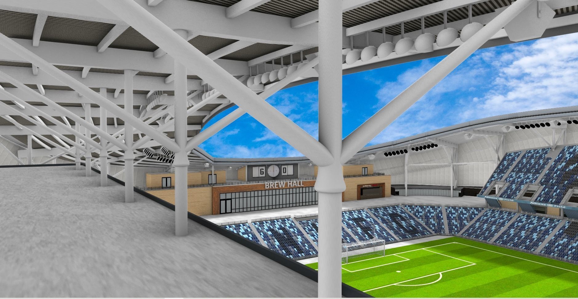 Allianz Field Stadium Low-poly 3D model_42