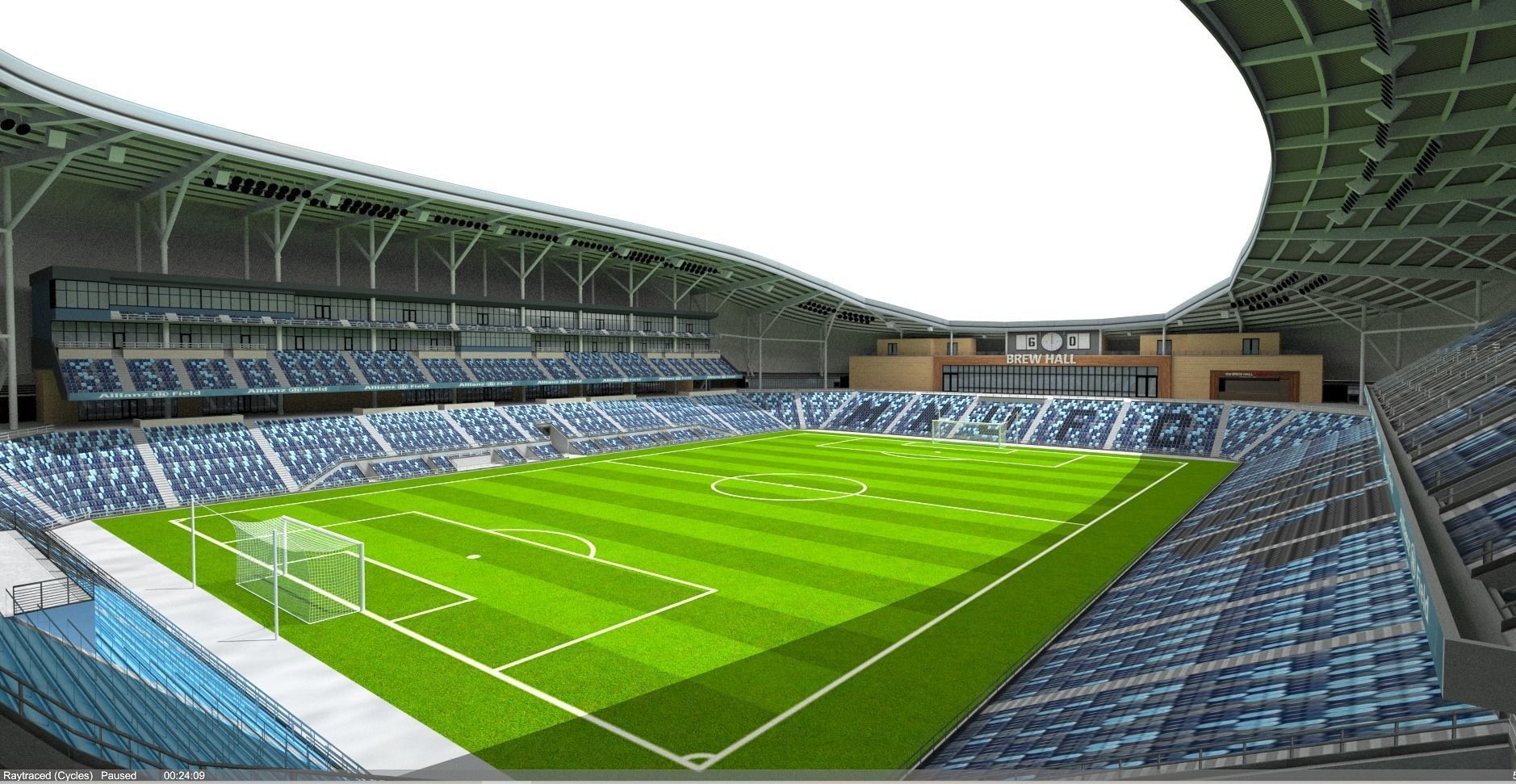 Allianz Field Stadium Low-poly 3D model_3